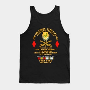 4th Sqdn 12 Cav - 5th ID - Ft Polk LA - Cold War Tank Top